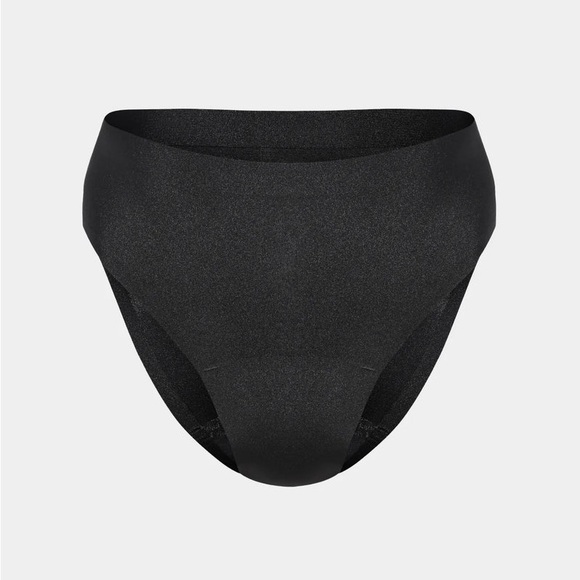 New Knix L Leakproof UltraThin No-Show French Cut in Black Shimmer - Picture 2 of 4